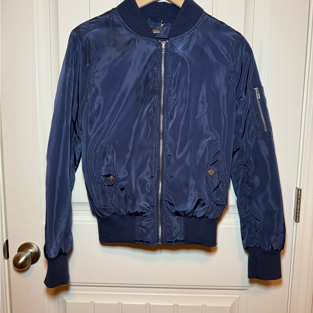 Jou Jou Navy Bomber Jacket